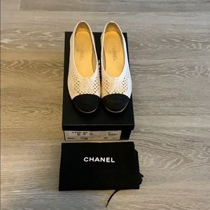 Chanel Fabric Ballet Flats